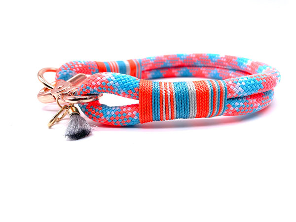 Hundehalsband und Leine im Set oder Einzeln „Coral Bay“