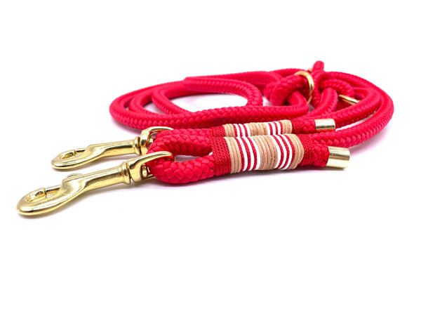 Verstellbares Hundehalsband mit Biothaneverschluss und Leine im Set oder Einzeln „Rügen“