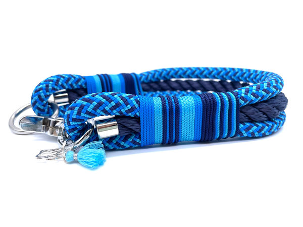 Hundehalsband und Leine im Set oder Einzeln „Be Blue“