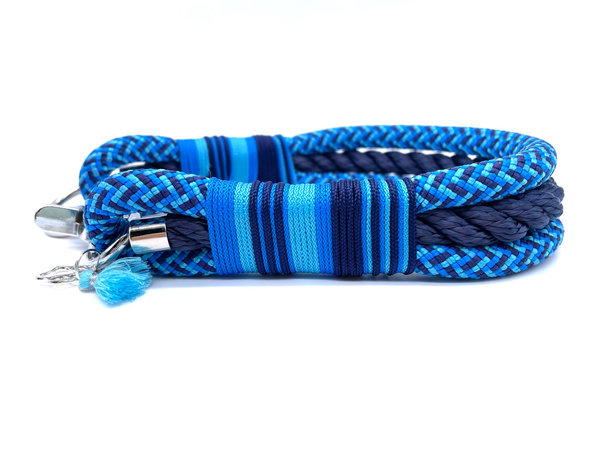 Hundehalsband und Leine im Set oder Einzeln „Be Blue“
