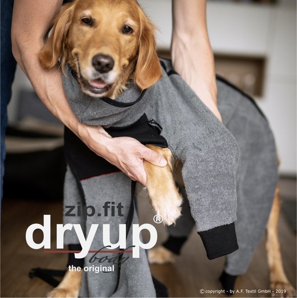 DryUp Body ZipFit - Hundebademantel mit Beinen