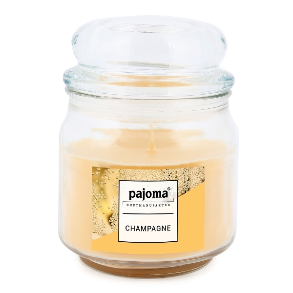 Pajoma - Kerze im Bonbonglas „Champagne“